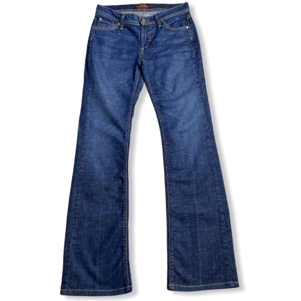 Dry Aged Denim James Jeans Antique Gold Bootleg - Picture 2 of 16